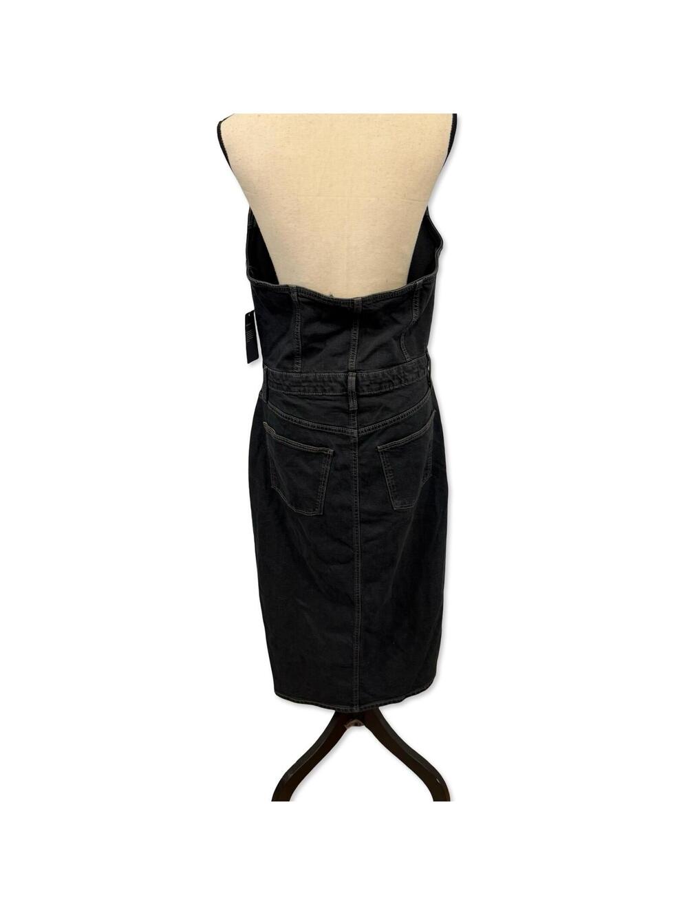 Universal Thread NWT Black Denim Dress - Size 14 - Picture 4 of 8